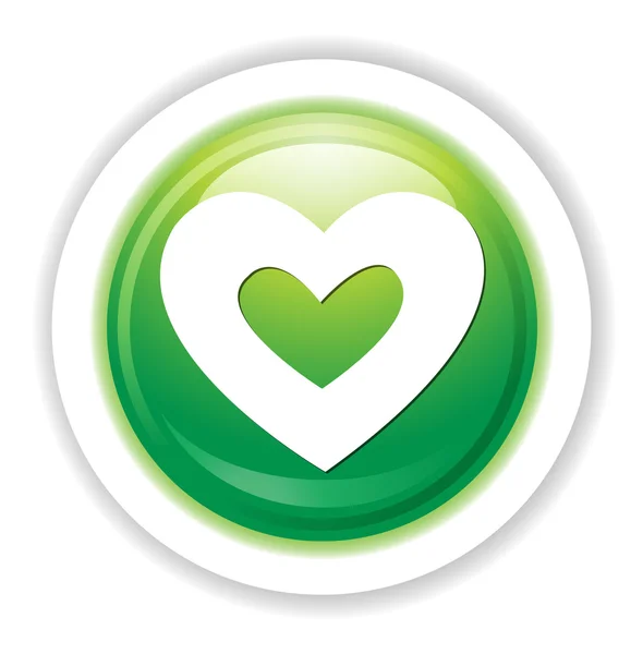 Heart web icon — Stock Vector