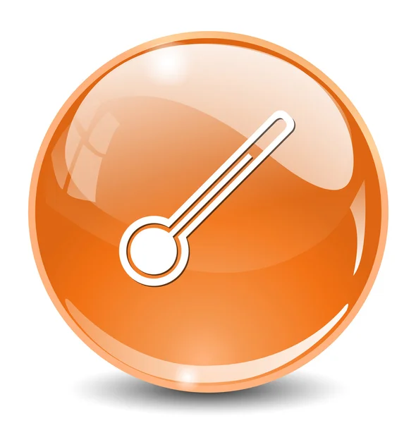 Ícone da web do termômetro — Vetor de Stock