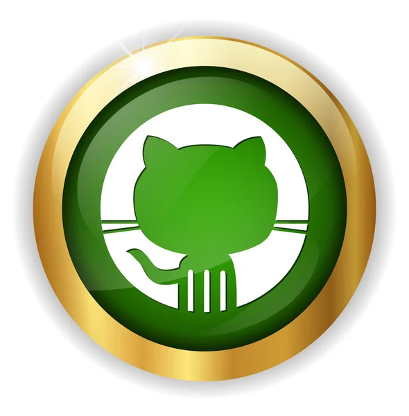 Ícone web gato — Vetor de Stock