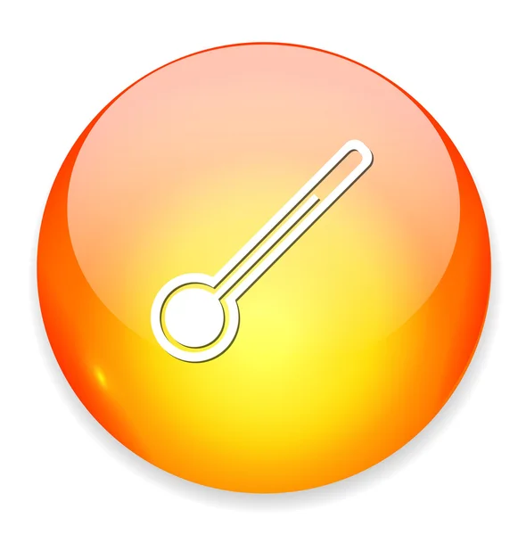 Thermometer Web-Ikone — Stockvektor