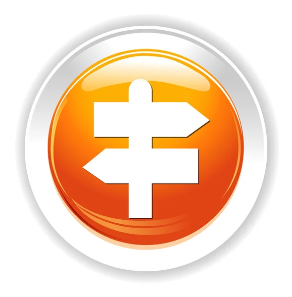 Icono de signo de dirección — Vector de stock
