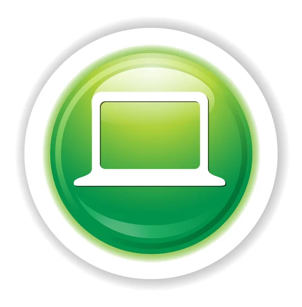 Icône web ordinateur portable — Image vectorielle