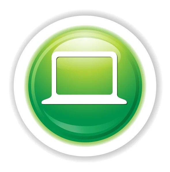 Laptop web pictogram — Stockvector