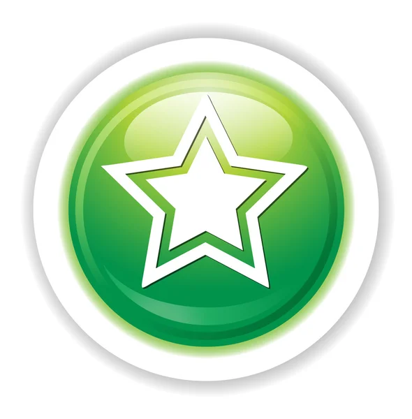 Estrella icono web — Vector de stock