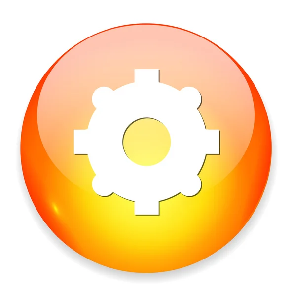 Cog web icon — Stock Vector