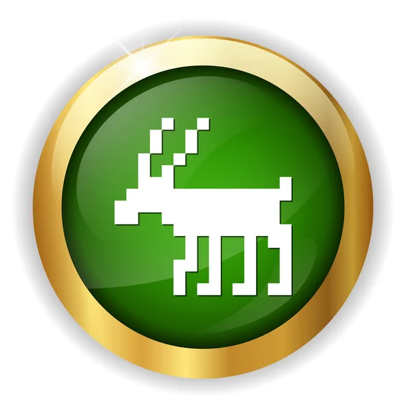 Deer web icon — Stock Vector