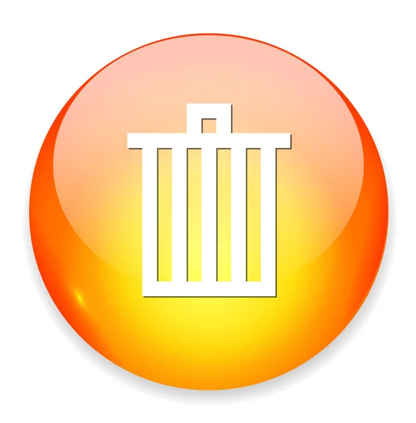 Trash can icon — Stock Vector