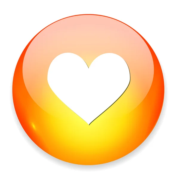 Heart web icon — Stock Vector