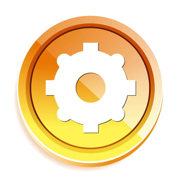 Cog web icon — Stock Vector