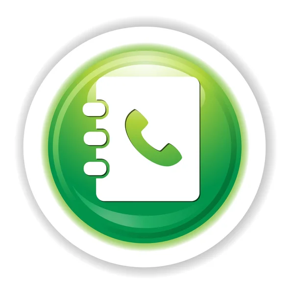 Phone book icon — Stock Vector