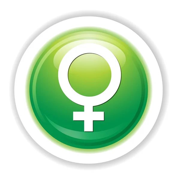 Ženské znamení ikona — Stockový vektor