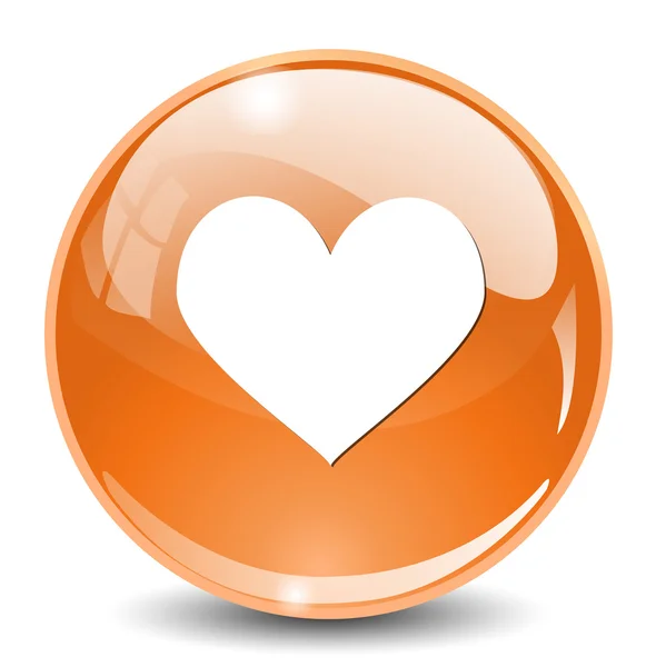 ไอคอนเว็บของหัวใจ — ภาพเวกเตอร์สต็อก