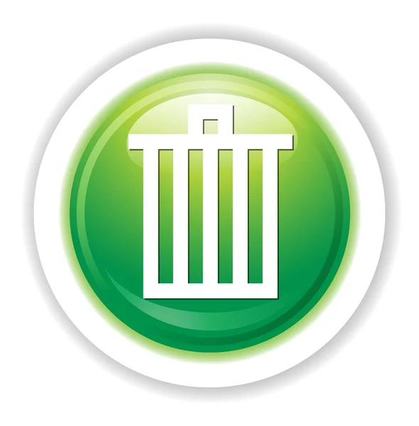 Basura puede icono — Vector de stock