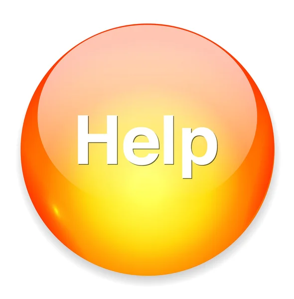 Help button icon — Stock Vector