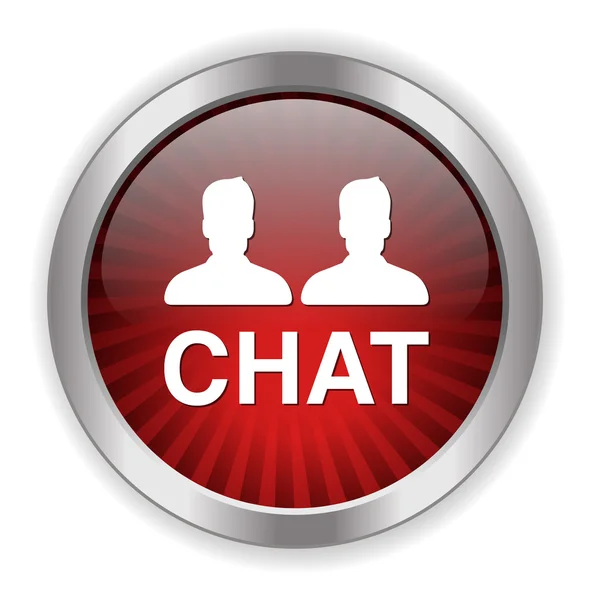 Chat web ikon — Stock Vector