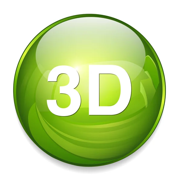 3D word-knappen — Stock vektor