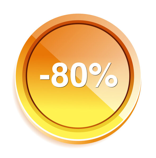 80 percent off button