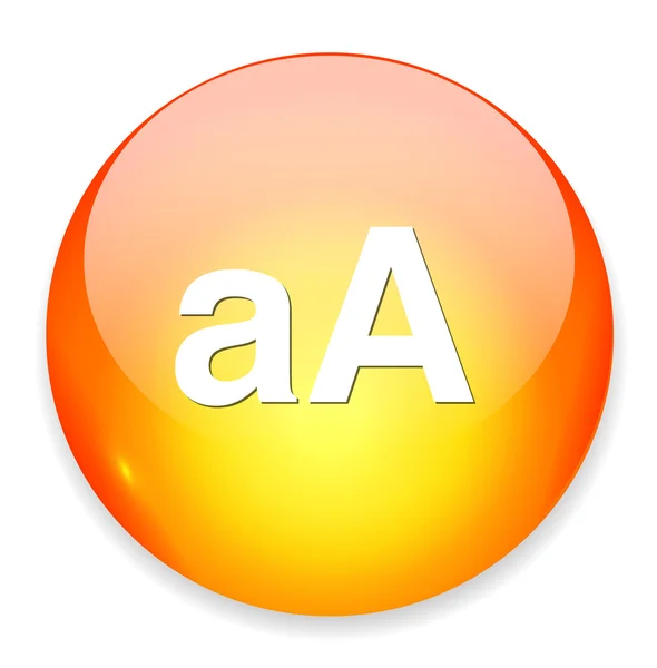 Icône de bouton Aa — Image vectorielle
