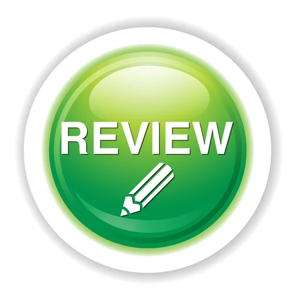 Review Button icon — Stock Vector