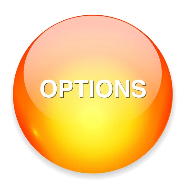 Opción icono del botón — Vector de stock