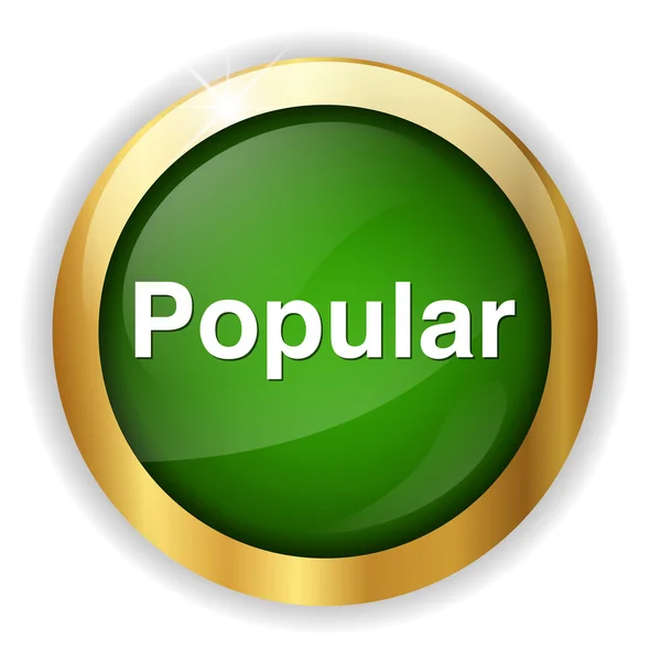 Popular word button — Stock Vector