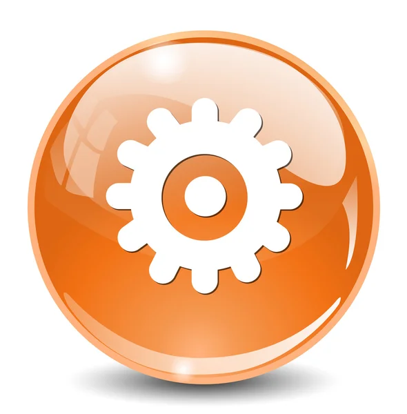 Cog icon, gear button — Stock Vector