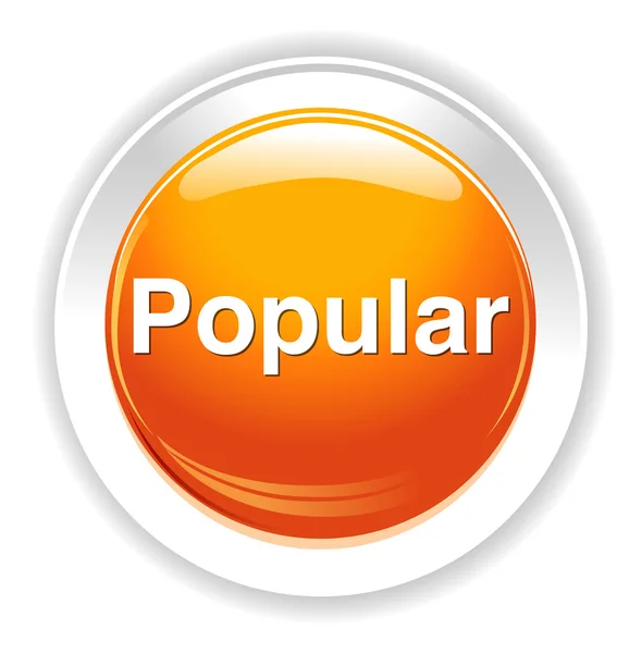 Botão de palavra popular — Vetor de Stock
