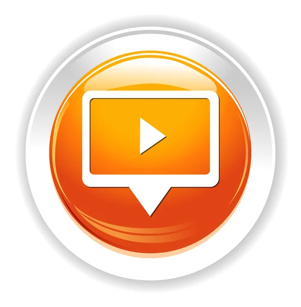 Video knop afspelen — Stockvector