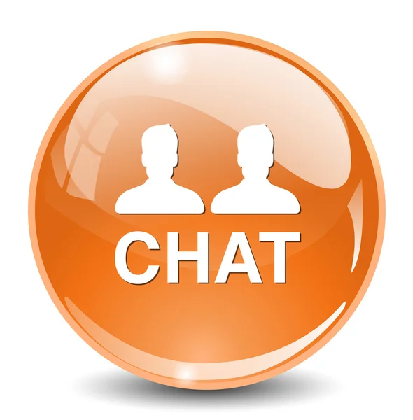 Chat web pictogram — Stockvector
