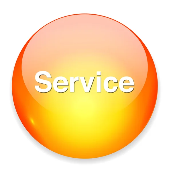 Ikona slovo služby zákazníkům — Stockový vektor
