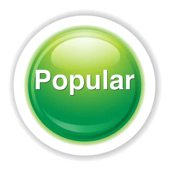 Botão de palavra popular — Vetor de Stock