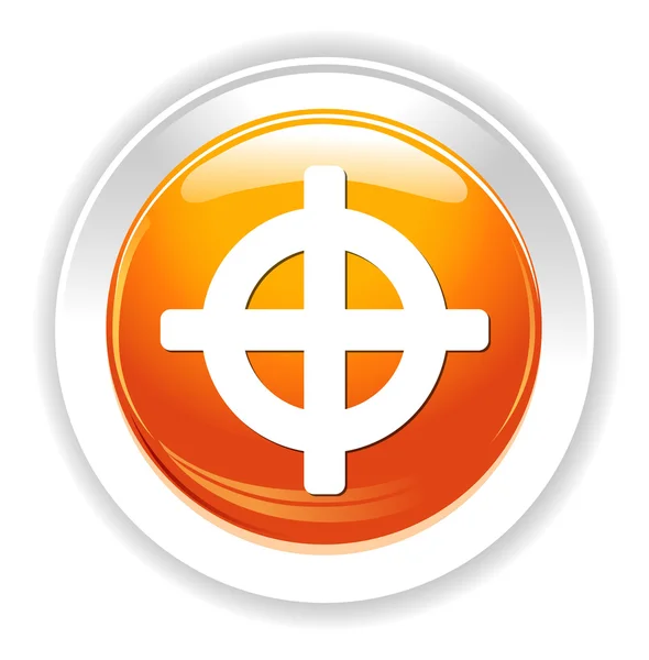 Crosshair sign icon — Stock Vector