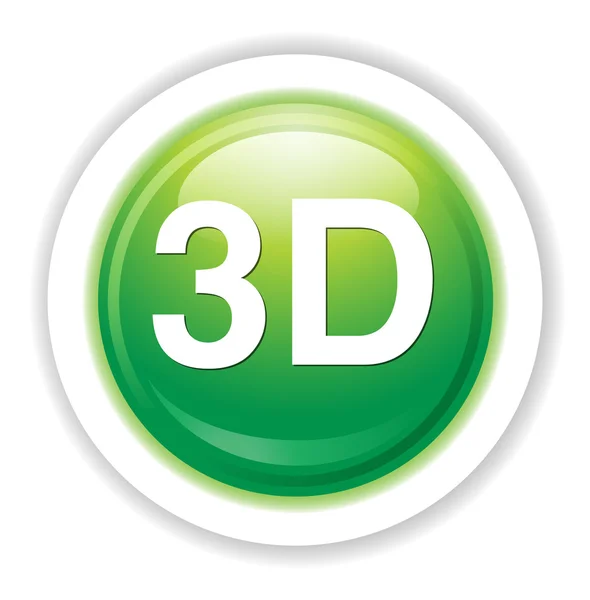 3 d の単語ボタン — ストックベクタ