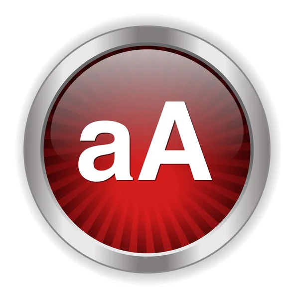 Ikona przycisku AA — Wektor stockowy