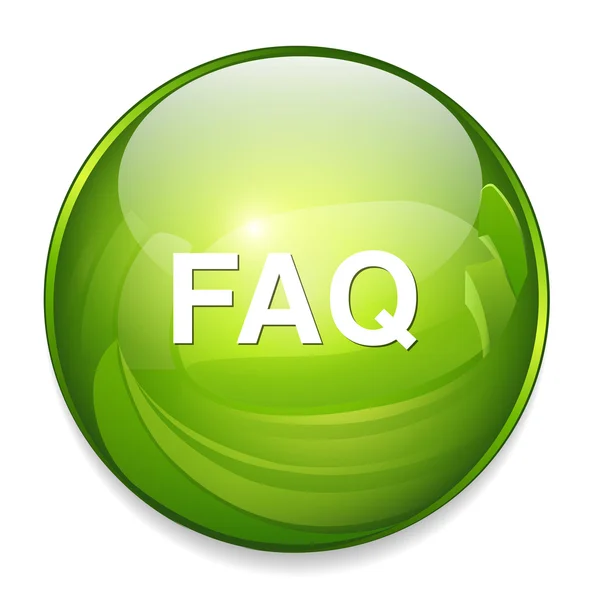 Frequently asked questions icon — Stock Vector