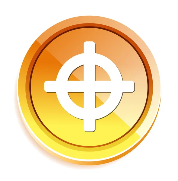 Crosshair signo icono Vector de stock