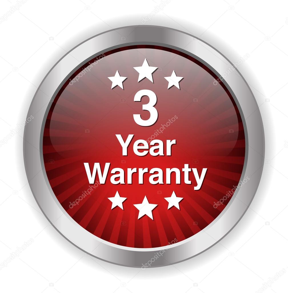 3 year warranty button