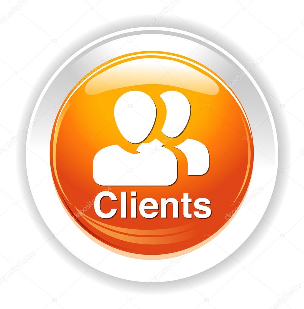 Clients glossy button