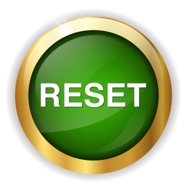 Reset button icon clipart