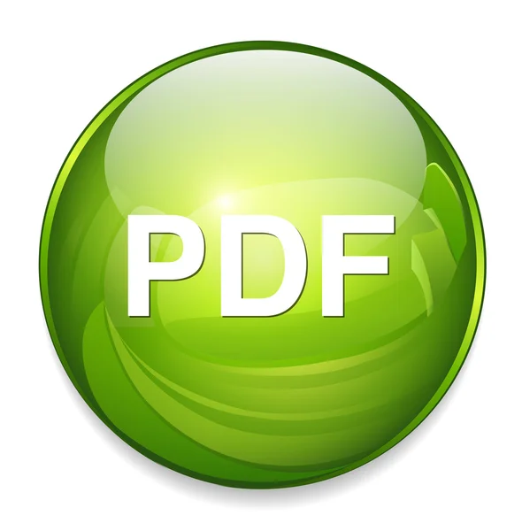 Pdf button icon — Stock Vector