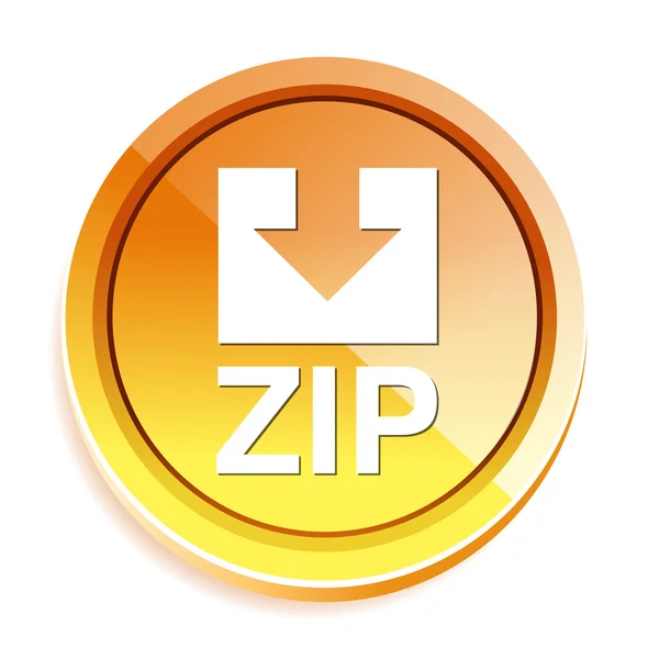 Ícone de arquivo Zip — Vetor de Stock