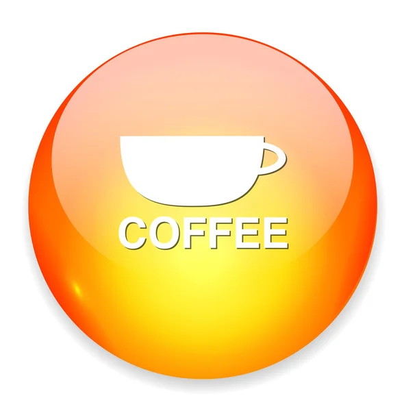 Coffee web icon — Stock Vector