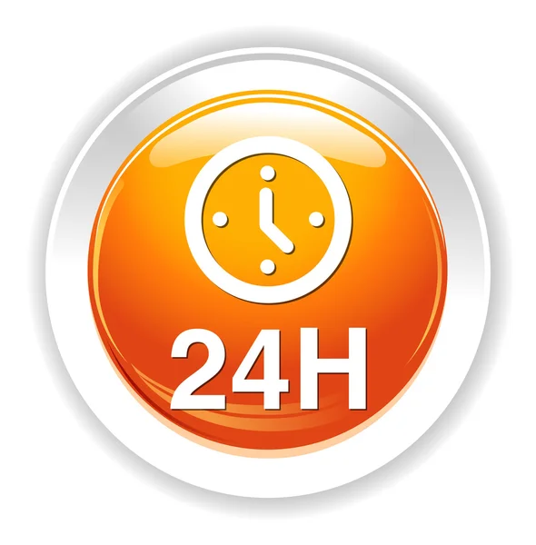 24 timmar-ikonen — Stock vektor