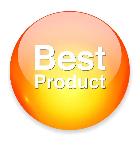 Кнопка Лучший продукт — стоковый вектор