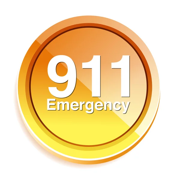 911 κουμπί έκτακτης ανάγκης — Διανυσματικό Αρχείο