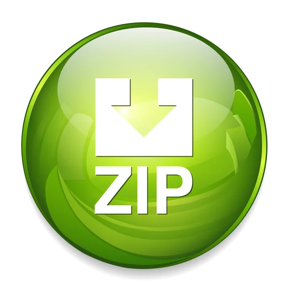 Ícone de arquivo Zip — Vetor de Stock