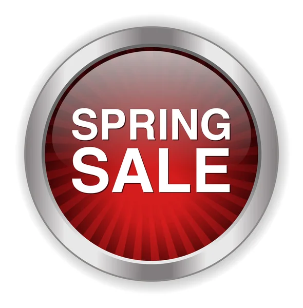 Spring sale button — Stock Vector