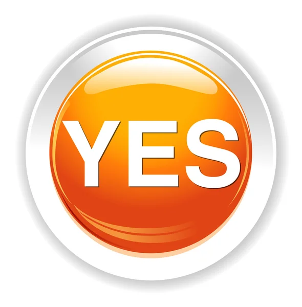 Yes web icon — Stock Vector