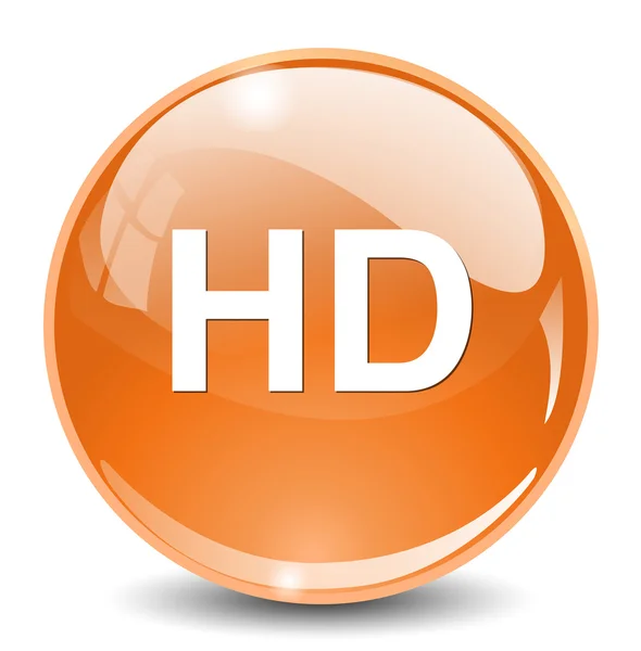 HD görüntü simgesini — Stok Vektör