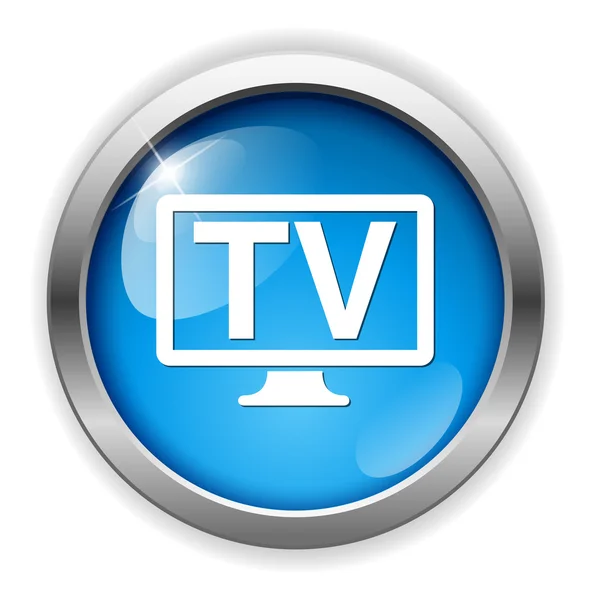 Icono web de televisión — Vector de stock